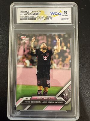 קלף ממוספר ומדורג 10 של ליונל מסי במדי אינטר מיאמי.