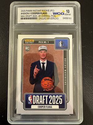 קלף רוקי ממוספר ומדורג 10 של הכוכב והבחירה הראשונה בדראפט קופר פלג.