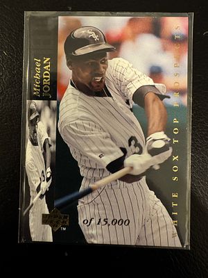 קלף מיוחד ממוספר ויחסית נדיר של מייקל ג׳ורדן משחק בייסבול.