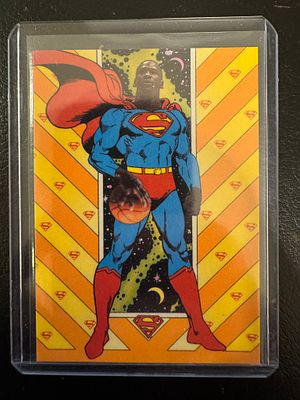 קלף פרומו נדיר ומיוחד מאוד של מייקל ג׳ורדן בלבוש סופרמן.