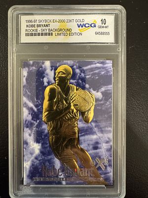 קלף רוקי מיוחד מאוד, נדיר שיצא במהדורה מוגבלת. Sky Background.מדורג בציון 10. של קובי ברייאנט 