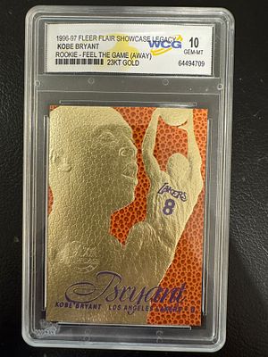 קלף מיוחד של קובי בראיינט מדורג 10 ומצופה 23K. קלף יחסית נדיר . Rookie Feel The Game.