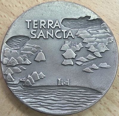 מדליה ממלכתית צליינים מכסף 935 משקל 116 גר , 59 ממ מצב מעולה.