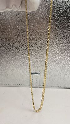 שרשרת חוליות מכסף מצופה בזהב צהוב 14 ק. הערכה-$80-$90 פתיחה-$45