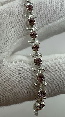 צמיד כסף נדיר בשיבוץ אבני סיטרין מדהימות