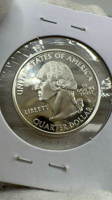 1/4 אונקיית כסף פרוף! רבע דולר אמריקאי. מטבע **כסף נדיר** פרוף🪙 עם היסטוריה! ✨ הוסף אוצר 💎 