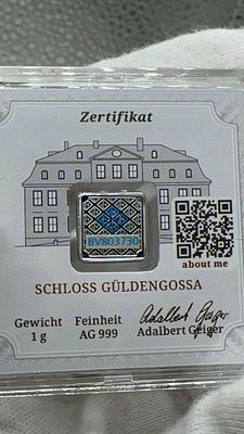 גייגר 1 גרם כסף טהור 9999 פתיחה-$22