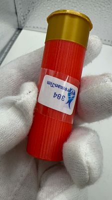 דמוי תרמיל של כדור רובה עם כדורי כסף טהור בתוכו! צבע כתום. דמוי תחמיש 💥 כתום 🍊 ומרהיב! תוספת 