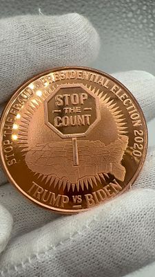 מטבע נחושת טהורה טראמפ-פנס 2020. מטבע מיוחד מנחושת 🪙 **טראמפ-פנס 2020**, הבטחות קוימו! ✨ פריט 