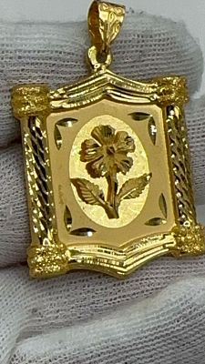 רק 12.5% עמלה! תליון זהב 21 קראט | 9.79 גרם |. תליון זהב 21 קראט | 9.79 גרם | עיצוב מלכותי 