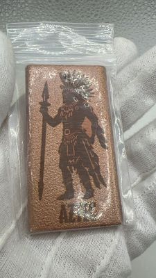 נדיר! 5 אונקיות מטיל נחושת אינדיאני. 5 אונקיות מטיל נחושת 🏜️ בעיצוב עוצר נשימה של לוחם אינדיאני 