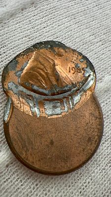 טעות נדירה!!! פני לינקולן 1985 מעוות - פריט אספנות ייחודי. פריט אספנות נדיר: טעות הטבעה בפני 