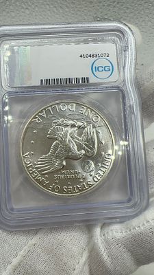 דולר אייזנהאואר סאן פרנסיסקו! 1972-S כסף. נדיר! 💎 דולר אייזנהאואר סאן פרנסיסקו! 1972-S 🪙 כסף 