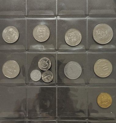 לוט מעורב של מטבעות אמריקה הלטינית, 
הונדורס / קוסטה ריקה / אל סלבדור ?