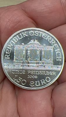 אונקיית כסף טהורה 9999 - פילהרמונית וינה. מטבע כסף 🎼 **נדיר** של הפילהרמונית הוינאית! 🇦🇹 