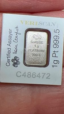 💎 גרם פלטינה טהורה 999.5 למכירה! 🛡️ השקעה בטוחה ויציבה, תוצרת **שוויץ**. 💰 איכות מובטחת 