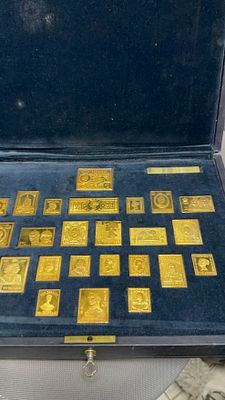 נדיר!אוצר לחיסכון! אוסף בולי כסף! מצופים בזהב 24 ק. עם פטינה צבעונית טבעית! נמצא בכספת שמורה 