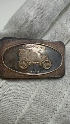 נדיר ביותר! וינטג׳ מתוך כספת ישנה. מטיל כסף קדילק 1903. אספנות קלאסית! מטיל כסף טהור 🪙 עם עיצוב 