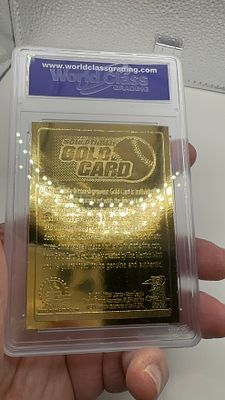 קלף זהב בייסבול. 💎 קלף בייסבול זהב טהור! ⚾️ פריט אספנים **נדיר** ויוקרתי. ✨ גימור מרהיב 