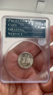 נדיר! דיימ כסף MS 66 !מוסמך. 🪙 דיימ כסף אמריקאי **נדיר**! דירוג גבוה מאד! MS66! מוסמך ע"י 