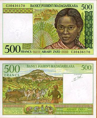 מדגסקר 500 פרנק 1994 UNC