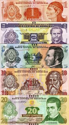 סדרה מדהימה!!
הונדורס לוט 5 שטרות עריכים שונים כולם UNC!!