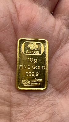 רק 12.5% עמלה! מטיל זהב 10 גרם. רק 12.5% עמלה!✨מטיל זהב טהור 999.9 במשקל 10 גרם!✨ **הזדמנות פז** 