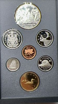 נדיר ומדהים ביופיו! 
מארז מטבעות קנדיים 1989. אוסף מטבעות 🪙 קנדיים נדיר משנת 1989! ✨ עיצוב 