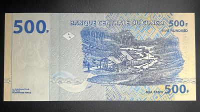 שטר יפייפה מקונגו 
500 פראנק מצב UNC