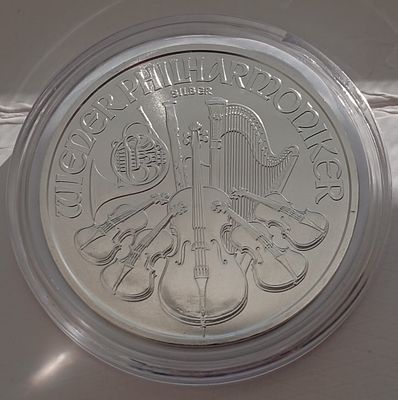 מטבע הפילהרמונית של וינה אוסטריה שנת 2025 עשוי כסף טהור משובח 999 במשקל אונקיה