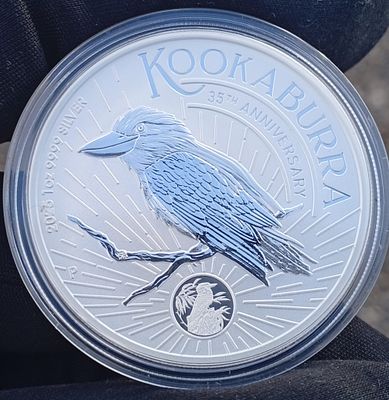 מטבע כסף Australian Kookaburra 2025 לציון 35 שנה לסדרה האייקונית של ציפור הקוקאבורה האוסטרלית 