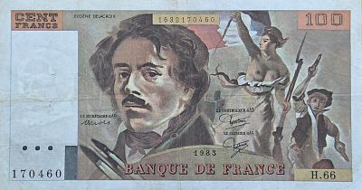 צרפת 100 פרנק 1983 , סדרה מדהימה