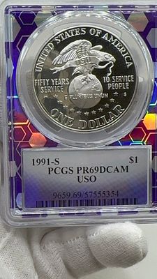 הכוורת הסגולה! סדרת המטבעות הייחודיים! בהנפקה מיוחדת ומוגבלת! דולר USO 1991
בדירוג הכמעט גבוה 