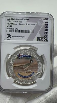 מטבע אונקיית כסף טהור 9999 רץ-הכביש ניו מקסיקו MS70!
הדירוג הגבוה ביותר! מהדורה מוגבלת ומיוחדת 