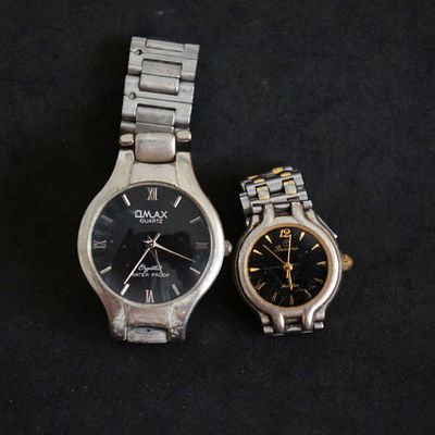 שזוג שעוני יד שווצרי לאישה מתוצרת חברת לא נבדק מצב עבודה .חיצוני מצב טוב(30)