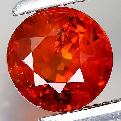 --1.07ct 5.7x5.7mm Round Natural Untreated Orange Spessartite Garnet Namibia, Afri