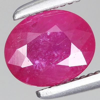 -0.99ct 6x5mm Oval Natural Heated Purplish Pink Ruby, Tanzania(UN10)