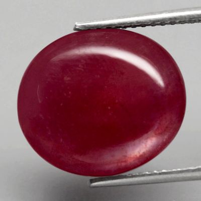 -9.10Ct. Natural Gemstone Ruby Red Sparkling Oval Cabochon Heated Mozambique(C377)
