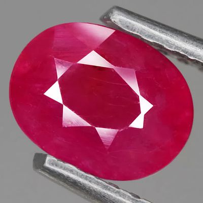 -1.03Ct. Natural Gemstone Ruby Pinkish Red Oval Facet Winza, Tanzania Ravishing(B177)