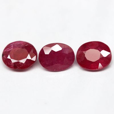 --1.56Ct. Natural Gemstone Ruby Top Red Pink Oval Normal Heated Winza, Tanzania(C401)