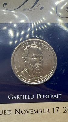 הנשיא ה-20 של ארה״ב. מדליון גארפילד 1881 בהנפקה מיוחדת!. סמל היסטורי 🏛️ של הנשיא ה-20! מדליון 