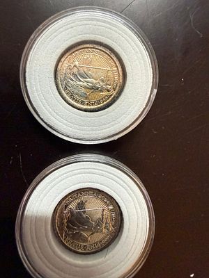 עלה כעת! זוג מטבעות כסף טהור 999% מבריטניה משנת 2024 כל מטבע הוא 1/10 אונקיית כסף שמורים בקפסולות.