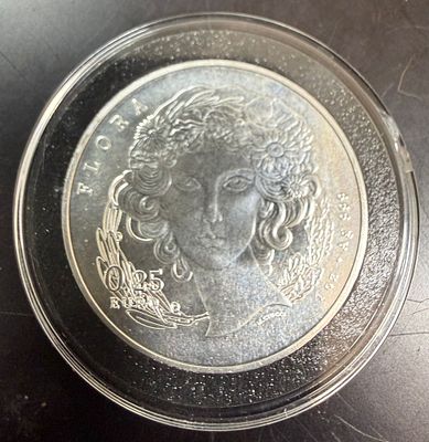 עלה כעת! מטבע אונקיית כסף טהור 999 של פלורה מיוצר באיטליה שנת 2025 ארוז בתוך הקייס שלו .
השקעה 