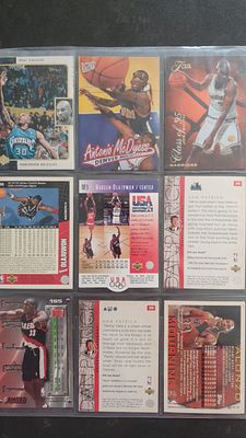 לוט תשע קלפים של כדורסל