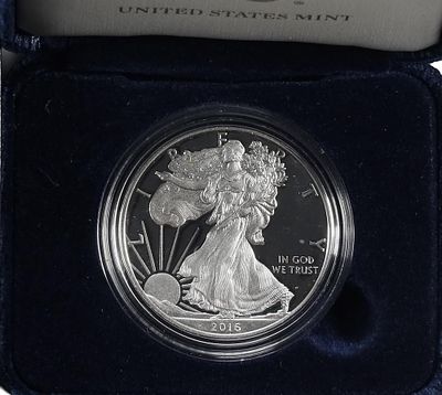 אונקיית כסף פרוף! אמריקאן איגל 2016 במארז המקורי!. oz, American Silver Eagle. Proof. 
.999 Fine. 