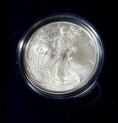 אונקיית כסף פרוף! אמריקאן איגל במארז המקורי!