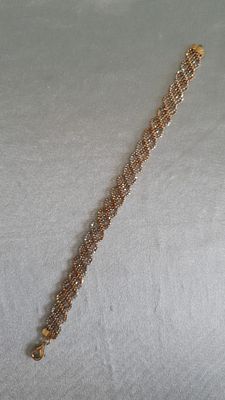 עלה כעת! רק 12.5 אחוז עמלה! גורמט מיוחד מזהב 0.585 (14k) שילוב זהב צהוב זהב לבן וזהב אדום במצב 