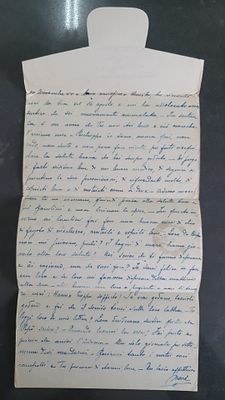 מכתב של שבוי מלחמה (Prisoner of War Mail) שנשלח במהלך מלחמת העולם השנייה.