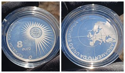 מטבע כסף 925 הרחבת האיחוד האירופי 2004. משקל 31.1 גרם (28.75 כסף טהור)