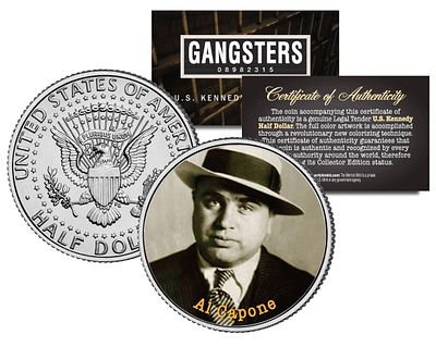 מטבע אמיתי סחיר מיוחד ונדיר של אל קפונה. מטבע חצי דולר